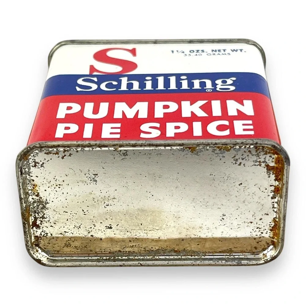 Schilling Vintage Spice Tin - Pumpkin Pie Spice - 1 1/4 oz‎ Vintage Made In USA